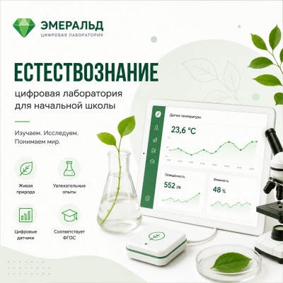 Цифровая лаборатория Эмеральд для начальной школы по естествознанию, учебно-методический комплекс ученика