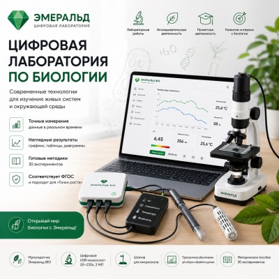 Цифровая лаборатория Эмеральд по биологии, учебно-методический комплекс учителя