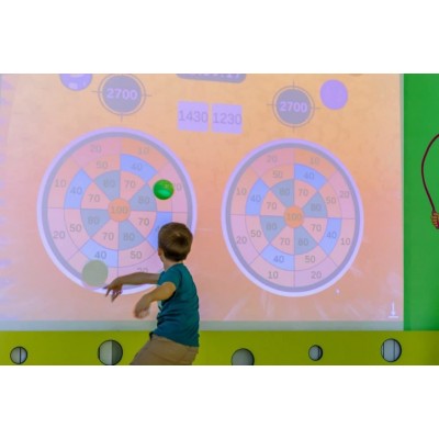 Интерактивный физкультурный комплекс с проектором для светлого помещения